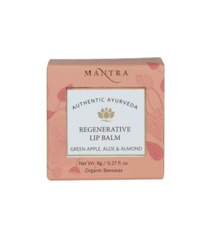 Mantra Herbal Regenerative Lip Balm Green Apple, Aloe & Almond