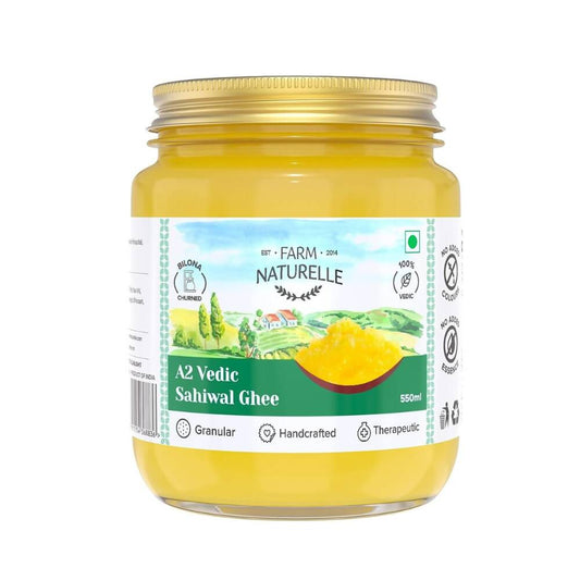 Farm Naturelle A2 Vedic Sahiwal Ghee - Desi Cow Ghee -  USA, Australia, Canada 