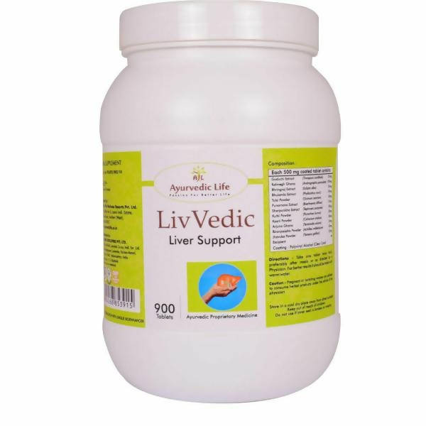 Ayurvedic Life Liv Vedic Liver Support Tablets - usa canada australia