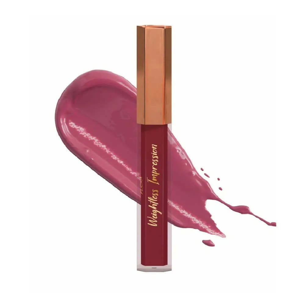 FLiCKA Weightless Impression 10 October - Pink Matte Finish Liquid Lipstick - BUDNE