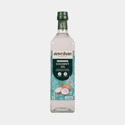 Anveshan Wood Pressed Coconut Oil - BUDNE