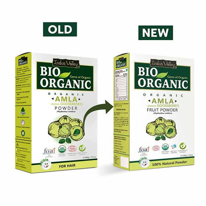 Indus Valley Bio Organic Amla (Indian Gooseberry) Powder For Hair