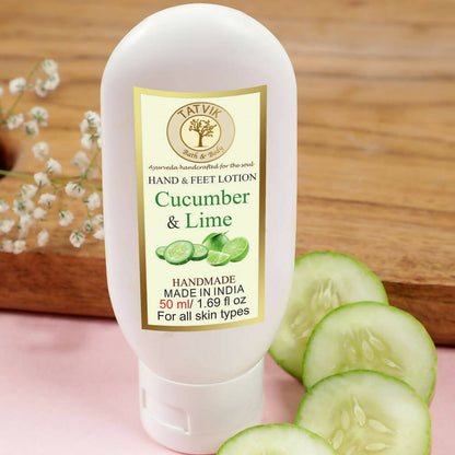 Tatvik Ayurveda Hand & Feet Lotion - Cucumber& Lime