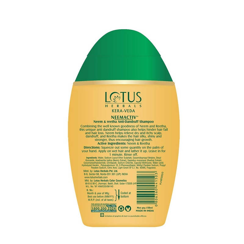 Lotus Herbals Kera-Veda Soyashine Soya Protein And Brahmi Shampoo