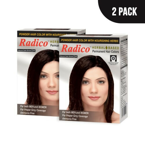 Radico Natural Herbal Based Permanent Hair Color - Dark Brown