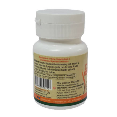 Deep Ayurveda Curcumin 500mg Veg Capsules