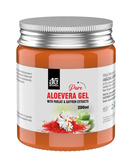 Ae Naturals Pure Aloevera Gel with Paarijat and Saffron Extracts