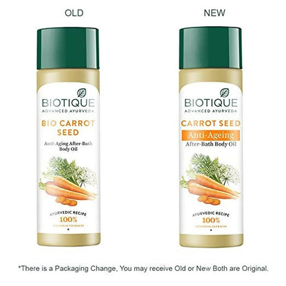 Biotique Advanced Ayurveda Bio Carrot Seed Anti-Aging After-Bath Body Oil