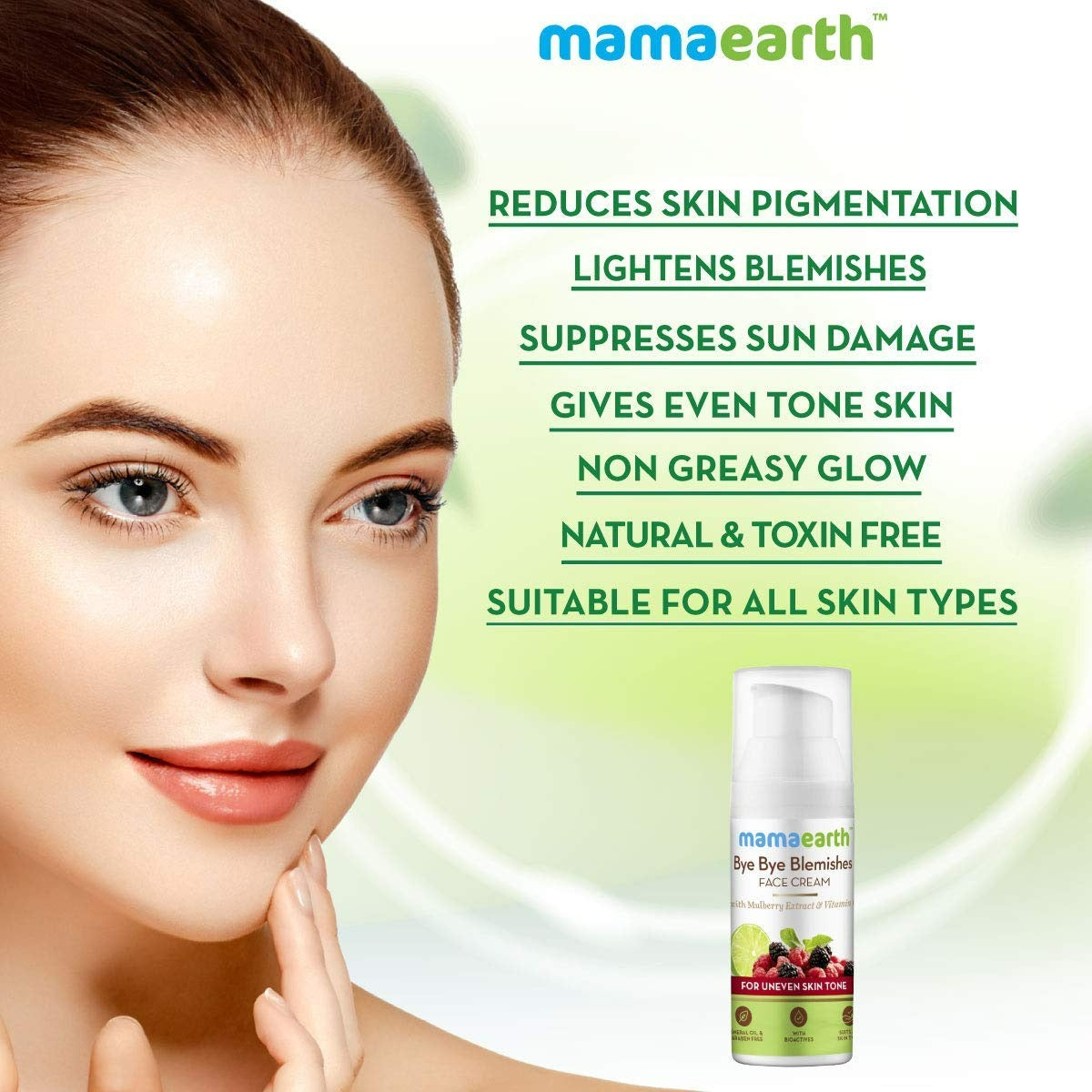 Mamaearth Bye Bye Blemishes Face Cream For Uneven Skin Tone