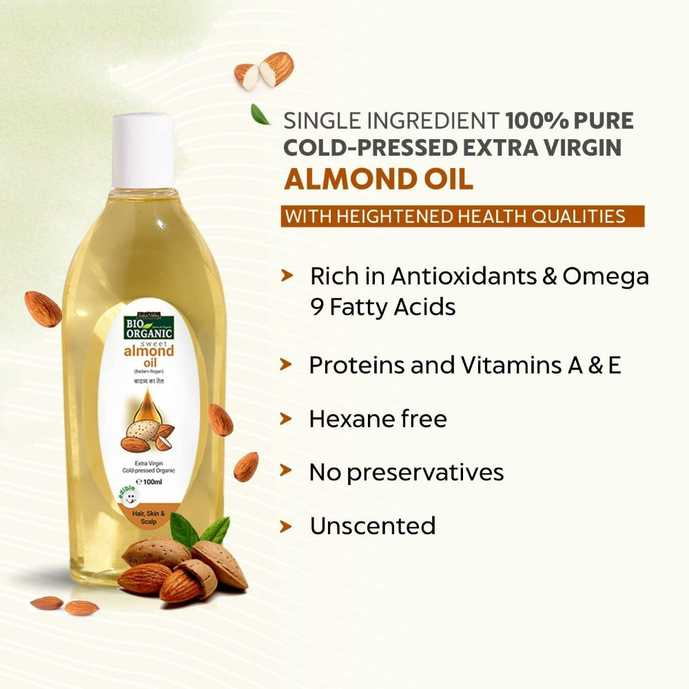 Indus Valley Bio Organic Cold Pressed Sweet Almond Oil