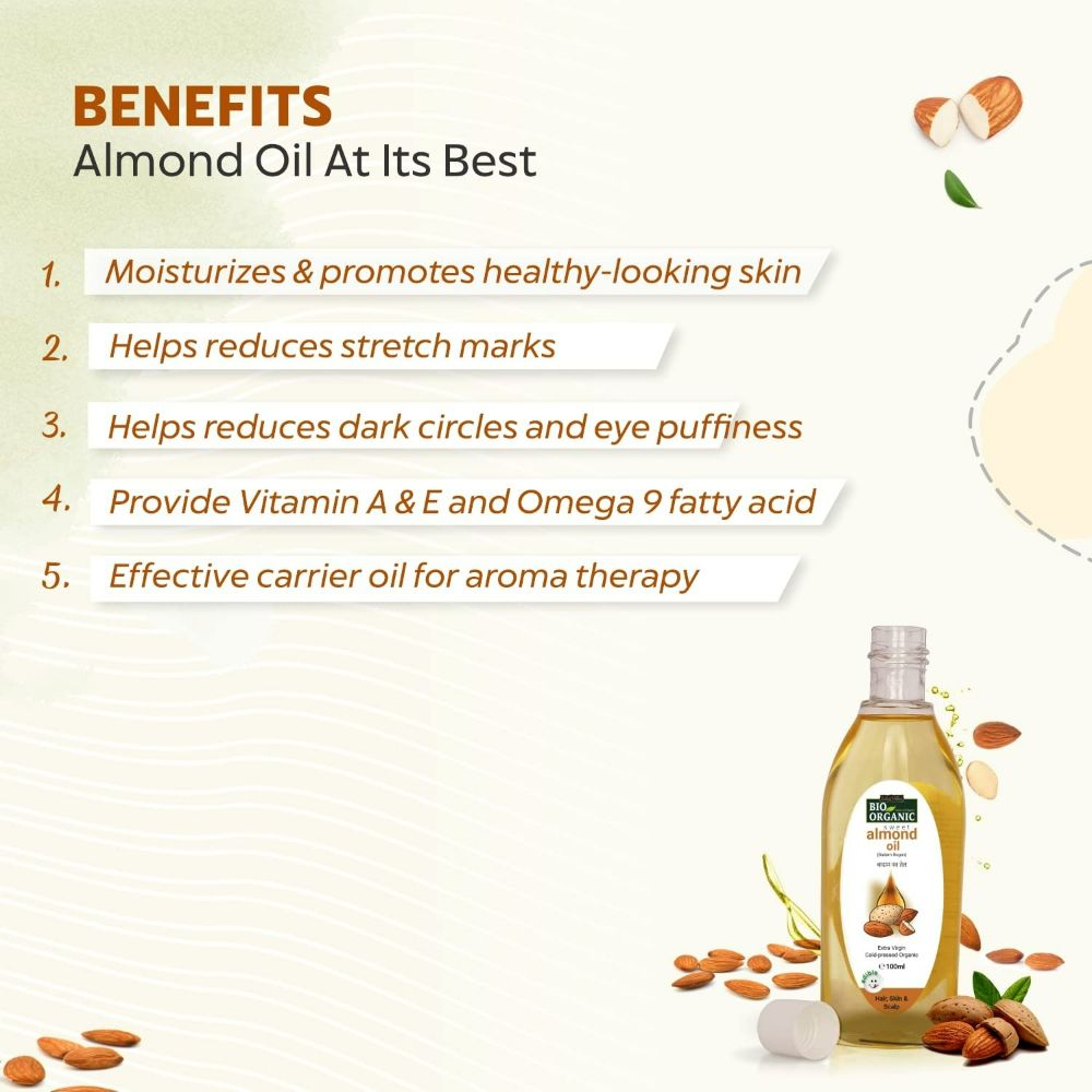 Indus Valley Bio Organic Cold Pressed Sweet Almond Oil