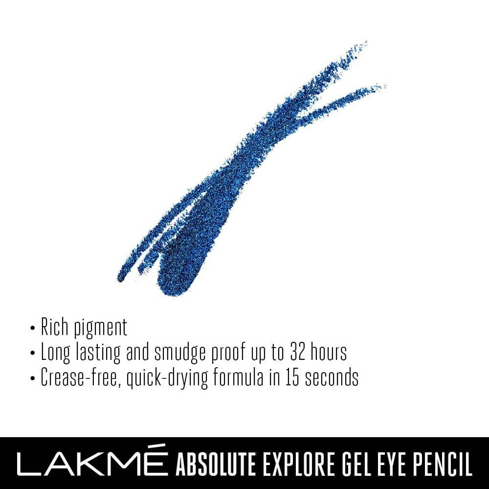 Lakme Absolute Explore Eye Pencil - Darling Blue