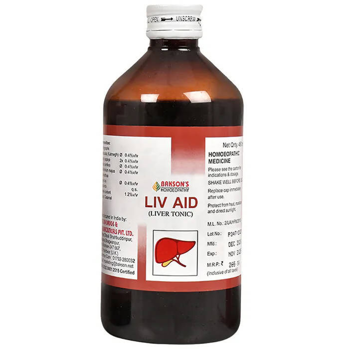 Bakson's Homeopathy Liv Aid Liver Tonic