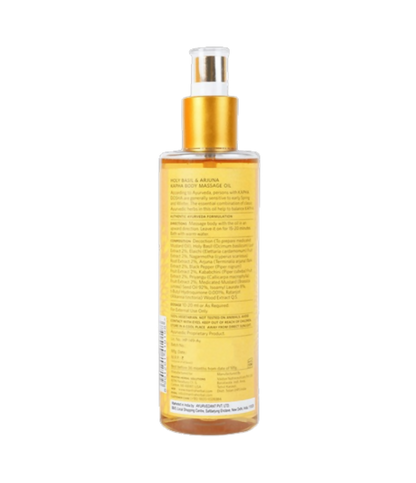 Mantra Herbal Holy Basil and Arjuna Kapha Body Massage Oil