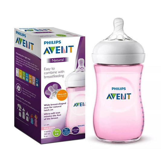 Philips Avent Natural 2. 0 Pink Feeding Bottle -  USA, Australia, Canada 