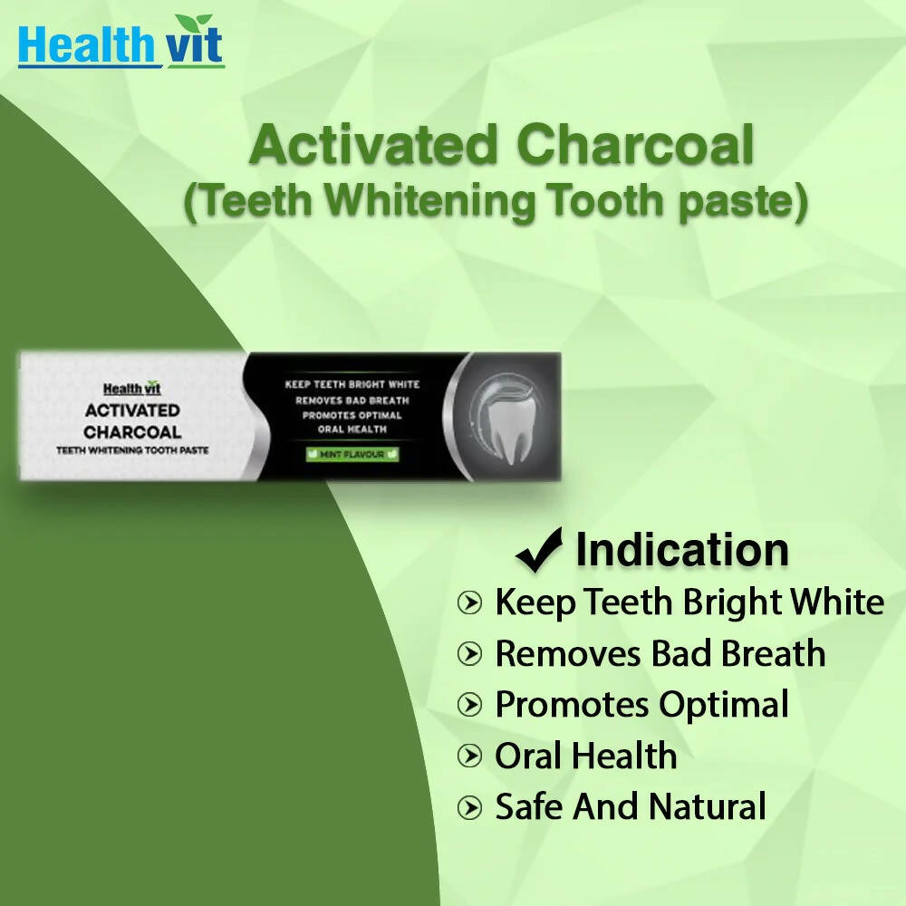 Healthvit Activated Charcoal Toothpaste