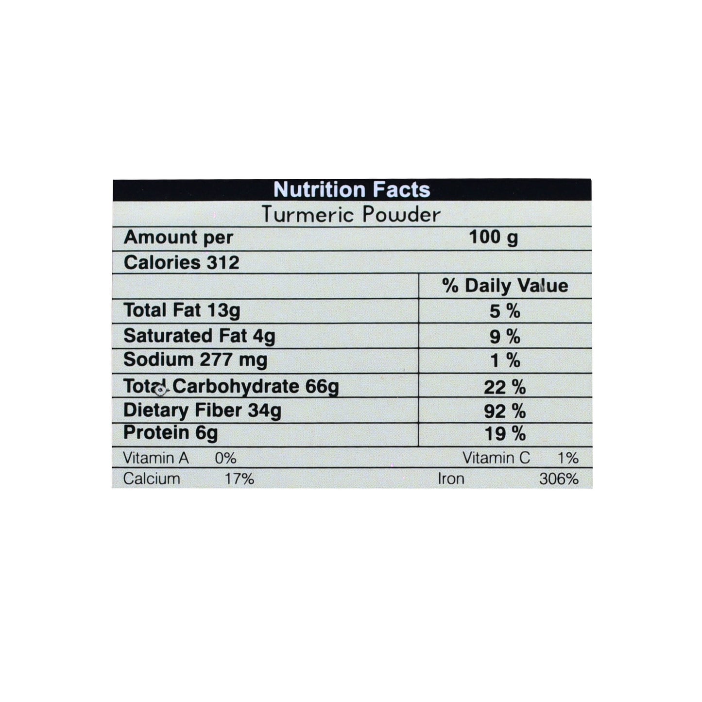 Organic Wellness Turmeric Powder