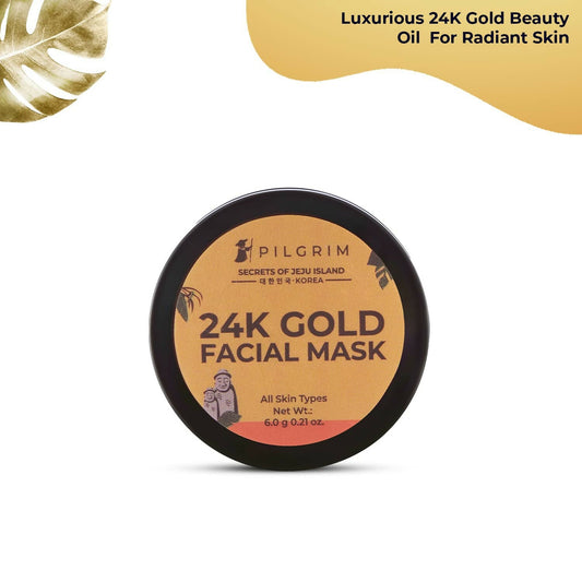 Pilgrim 24K Gold Facial Mask (Mini) For Glowing Skin And Restoring Skin Radiance