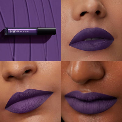 Pilgrim Liquid Matte Lipstick with Hyaluronic Acid - Purple Lust