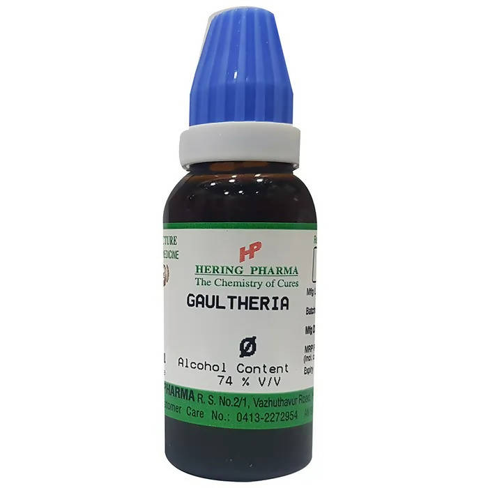 Hering Pharma Gaultheria Mother Tincture Q -  usa australia canada 