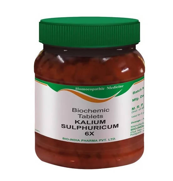 Bio India Homeopathy Kalium Sulphuricum Biochemic Tablets