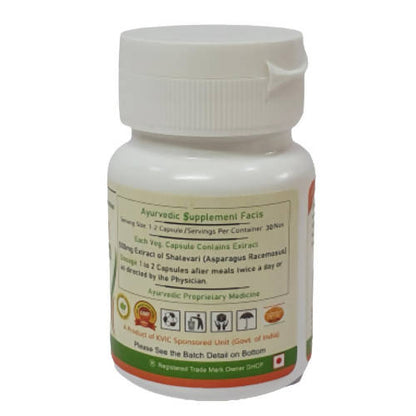 Deep Ayurveda Shatavari 500mg Veg Capsules