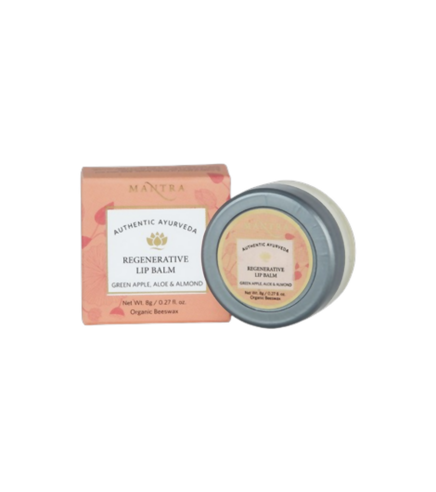 Mantra Herbal Regenerative Lip Balm Green Apple, Aloe & Almond - BUDNEN