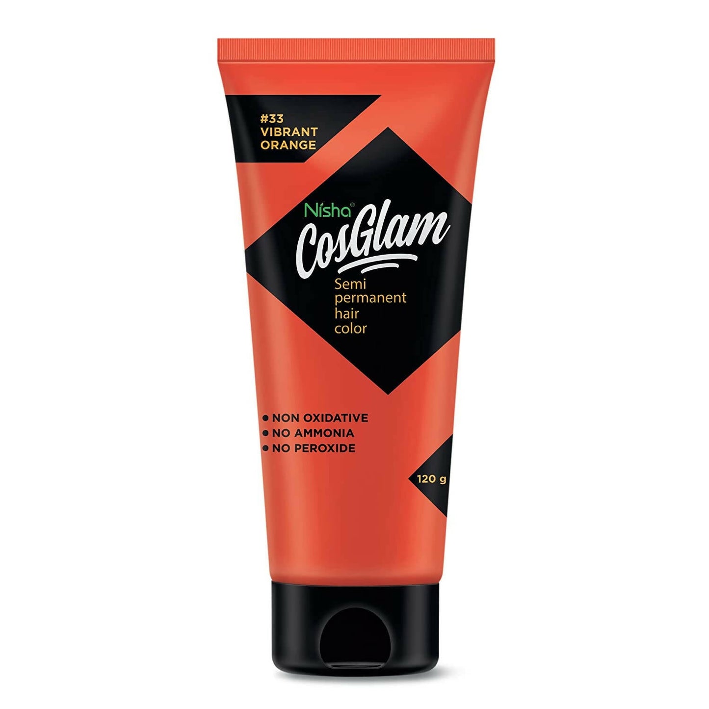 Nisha Cosglam Semi Permanent Hair Color 33 Vibrant Orange