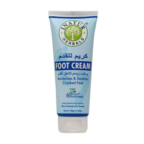 Inatur Foot Cream Revitalises & Soothes Cracked Feet