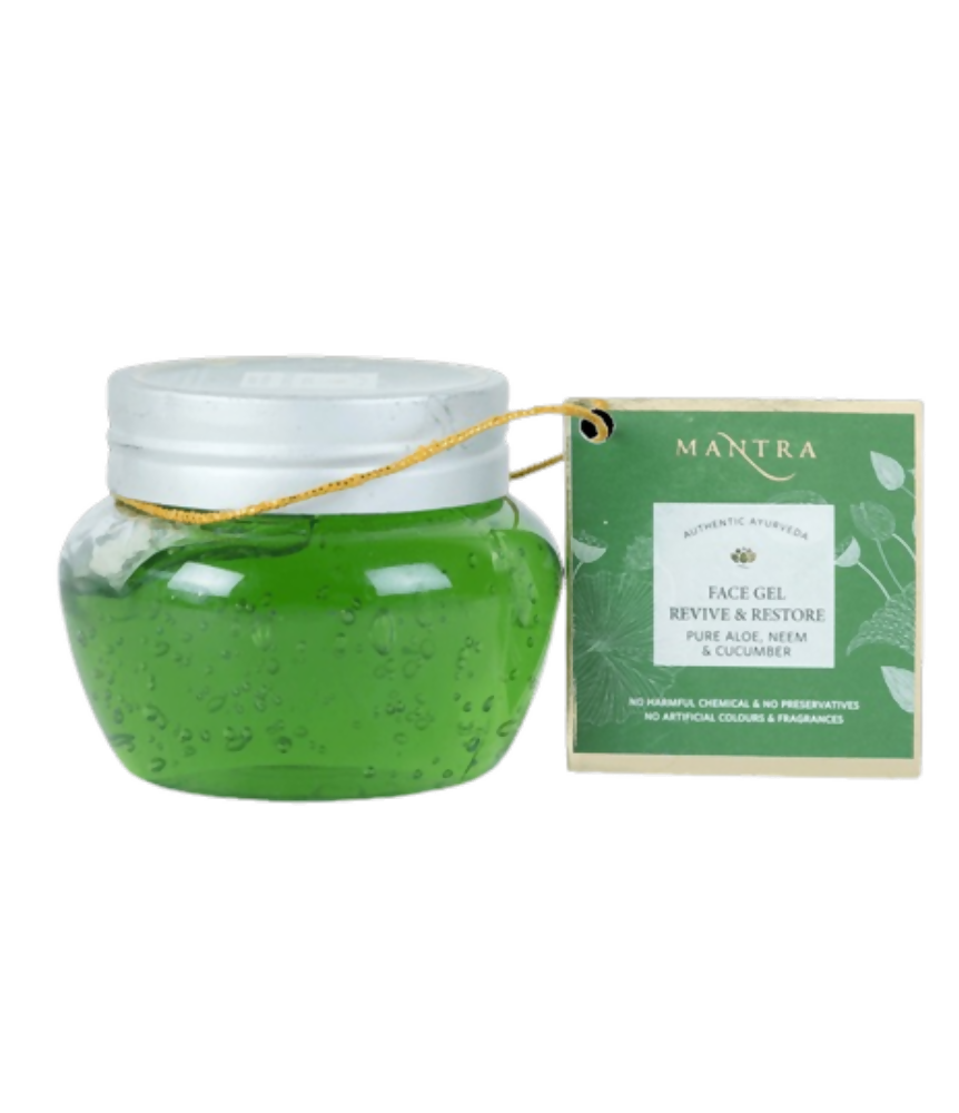 Mantra Herbal Face Gel Revive & Restore Pure Aloe Neem & Cucumber - BUDNEN