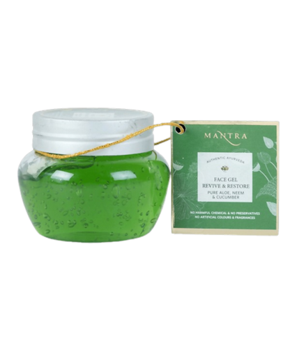 Mantra Herbal Face Gel Revive & Restore Pure Aloe Neem & Cucumber - BUDNEN