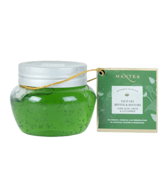 Mantra Herbal Face Gel Revive & Restore Pure Aloe Neem & Cucumber - BUDNEN