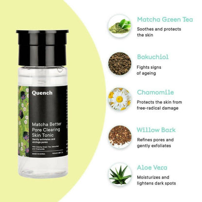 Quench Botanics Matcha Better Pore Clearing Skin Tonic