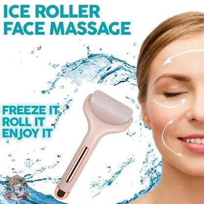 Favon Ice Roller Face Massager Tool with Cool Gel Beads for Cold Massage