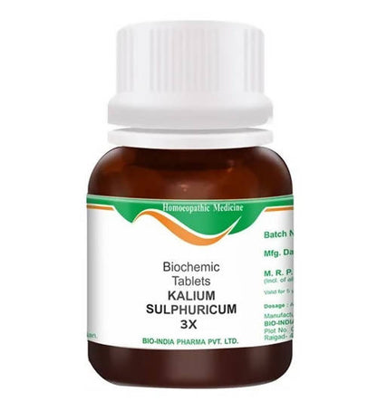 Bio India Homeopathy Kalium Sulphuricum Biochemic Tablets