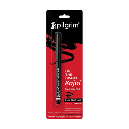 Pilgrim Black Mischief Kajal Smudge & Waterproof Single Stroke Matte Finish