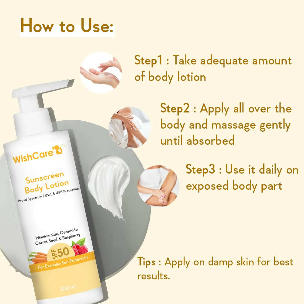 Wishcare Sunscreen Body Lotion SPF 50