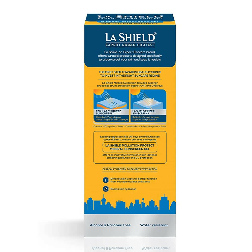 La Shield Pollution Protect Mineral Sunscreen Gel SPF 50