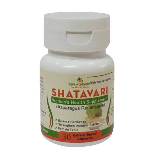 Deep Ayurveda Shatavari 500mg Veg Capsules - usa canada australia