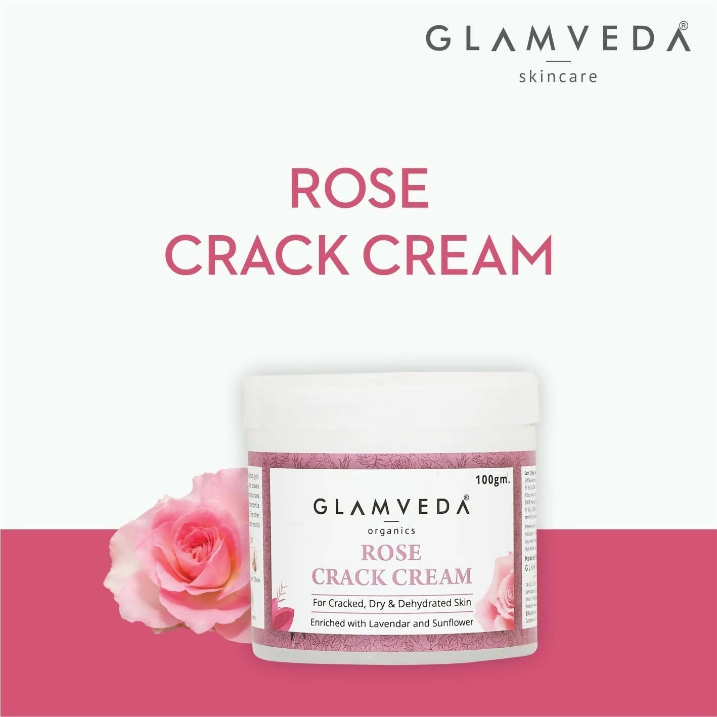 Glamveda Rose Hand & Foot Crack Cream