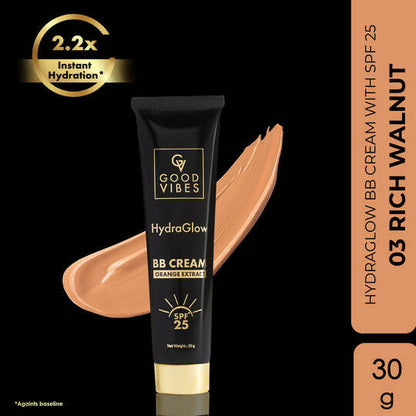 Good Vibes HydraGlow BB Cream SPF 25 with Orange Extract - Rich Walnut