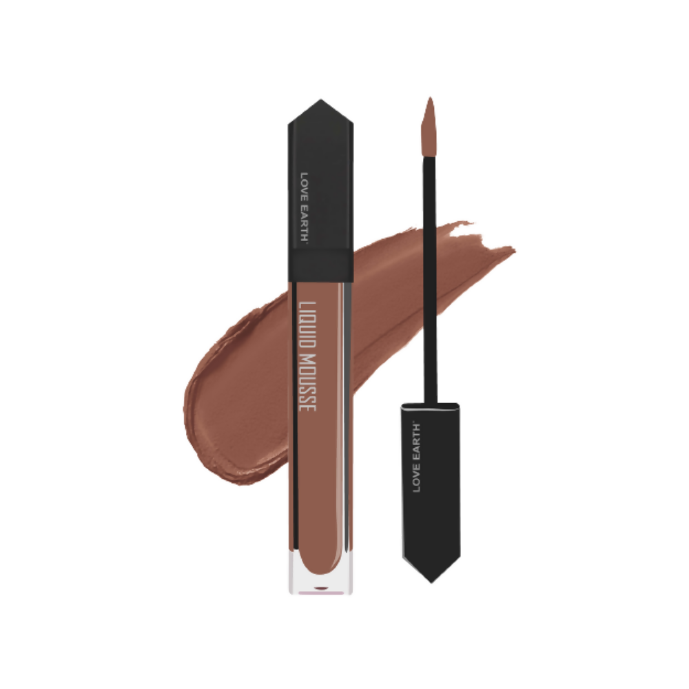 Love Earth Liquid Mousse Lipstick - Holiday Coffee - BUDNE