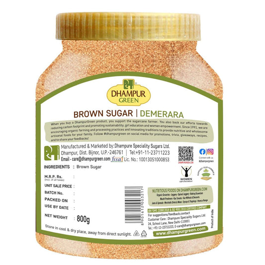 Dhampur Green Demerara Brown Sugar