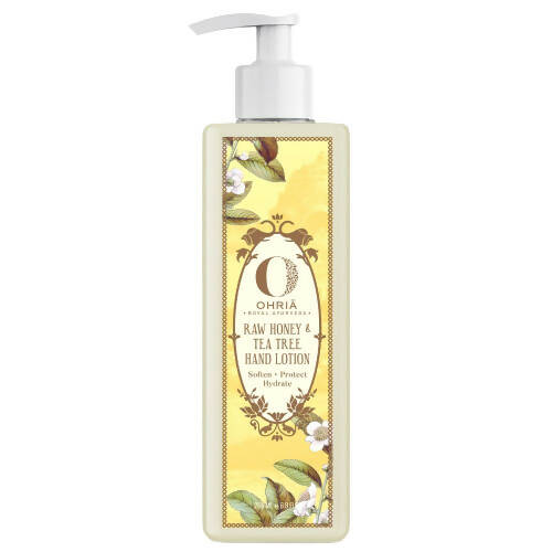 Ohria Ayurveda Raw Honey & Tea Tree Hand Lotion - usa canada australia