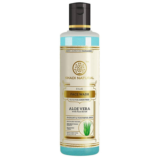 Khadi Natural Aloe Vera Face Wash With Scrub