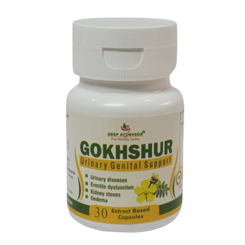 Deep Ayurveda Gokshur 500mg Veg Capsules - usa canada australia