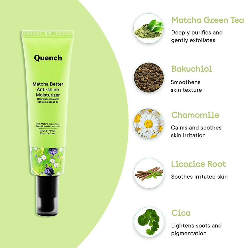 Quench Botanics Matcha Better Anti-Shine Moisturizer