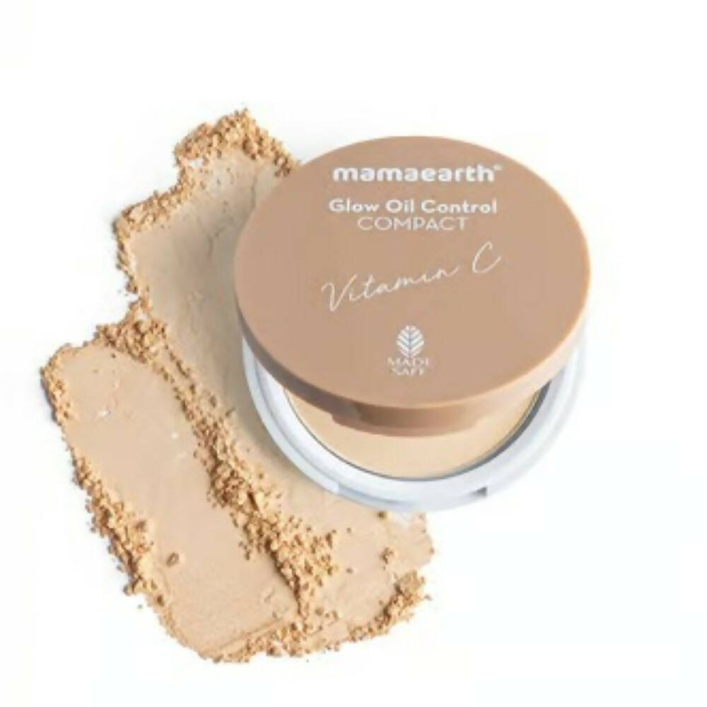 Mamaearth Glow Serum Foundation + Glow Oil Control Compact Combo - Ivory Glow