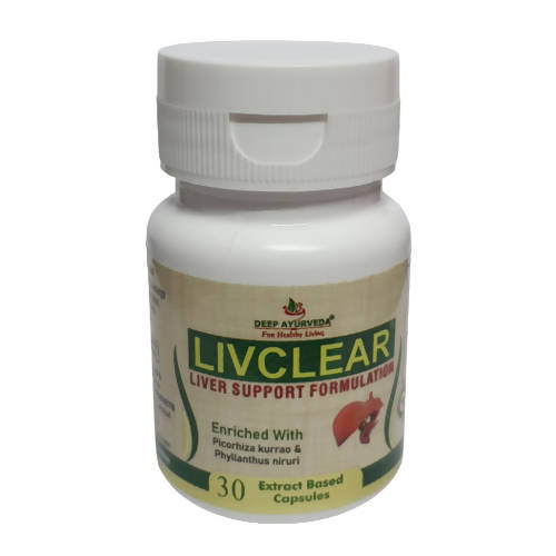 Deep Ayurveda Livclear 500mg Veg Capsules - usa canada australia