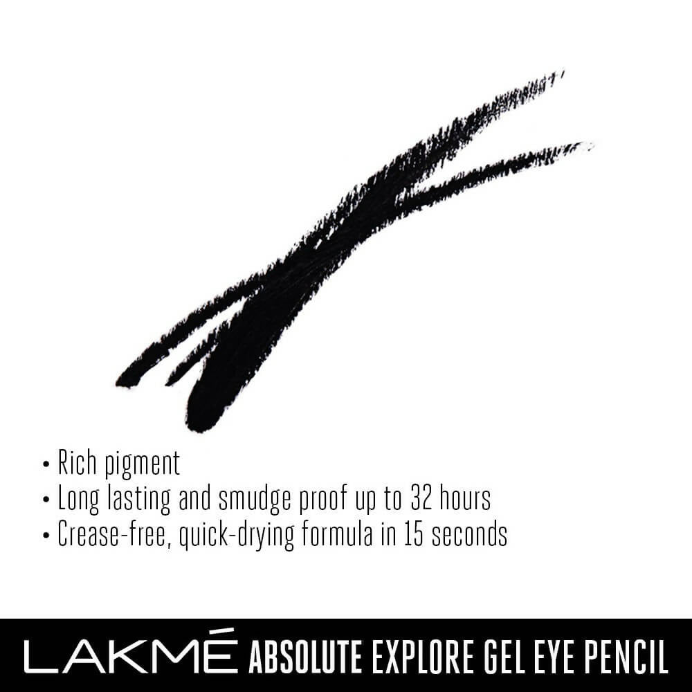 Lakme Absolute Explore Eye Pencil - Mysterious Black